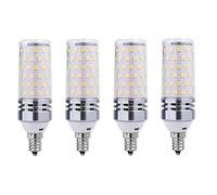Lampadina LED E12 12w 16w Equivalente 50w-80w 3 Colori Dimmerabili Risparmio Energetico Illuminazione 1200-1600 Lm Nessuno Sfarfallio Uso Domestico Interno Lampadine(E12 12W 3 colors dimmable,4cps)