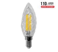 Tortiglione a filamento Led 230VAC 3W 360° Bianco Caldo Base E14