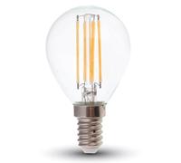 Lampadina LED E14 6W Filamento P45 4000K 130LM/W