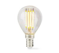 Nedis, Lampadina LED E14 stile retrò G45 a risparmio energetico da 4,5W [EEK: F]