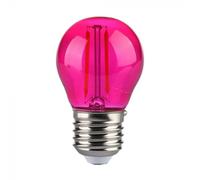 LAMPADINA LED E27 2W FILAMENTO ROSA A BULBO VT-2132-LED217410 V-TAC