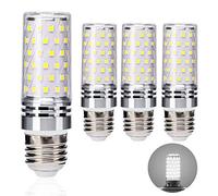Lampadina LED E27 8W, Equivalente a 80W-60W Lampada Alogena, Luce Bianca Fredda 6000K, 800LM, Non Dimmerabile, Nessun Sfarfallio, Pannocchia LED E27, Confezione da 4 Pezzi