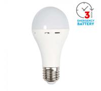 LAMPADINA LED E27 9W A70 BIANCO NATURALE CON EMERGENZA VT-509 -LED7010 V-TAC