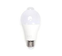 Lampadina Led E27 A60 a bulbo 6W Bianco caldo 3000K con sensore di movimento Aigostar