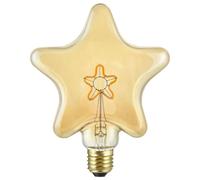 Lampadina LED E27 decorativa Stella 200 lm luce ambrata