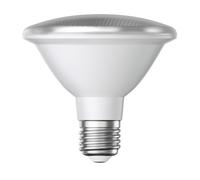 ledscom.de Lampadina LED E27, PAR30 collo corto, bianco caldo (2700 K), 12,9 W, 994lm, 42°, specchio riflettore (argento), lampada LED riflettore, riflettore, luce spot, faretto, proiettore, lampada