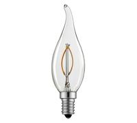 Lampadina LED | filamento E14 | fiamma | Ø35mm | C35 | 4W | 488 lumen | lampadina | lampada | apparecchio di illuminazione | bianco caldo (2700K)