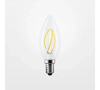 Lampadina LED filamento oliva clear dimmerabile E14 4W 480 lumens Trasparente