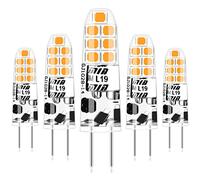 Lampadina LED G4, Bianco caldo 3000K, 2W sostituisce 20W alogena, Non dimmerabile, AC/DC 12V,200LM, Piccola lampadina, Senza sfarfallio, 5 pezzi