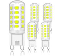 Lampadina LED G9 4W Sostituzione 40W Risparmio energetico Senza sfarfallio Per lampadario plafoniera lampada tavolo per uso interno casa ufficio (non dimmerabile)(Cool White 6000K)