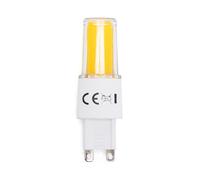 Lampadina Led G9 a Capsula 3,3W COB in vetro trasparente Bianco caldo 3000K Aigostar