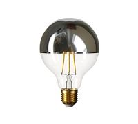 Lampadina LED Globo G95 Mezza Sfera Argento 7W E27 Dimmerabile 2700K