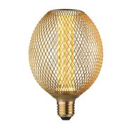 Lampadina led globo Paulmann con gabbia ottone E27 4,2W 1800K - 29089