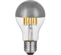 Lampadina led Goccia A60 Mezza Sfera Argento, ricambio per Arco Flos, Filament Led CUPOLA SILVER CUP 7/9W E27 (9, Watt)