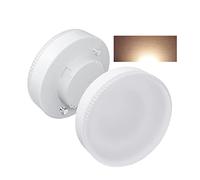 Lampadina LED GX53, Bianco caldo 3000K, 10W, 1000 lumen, AC/DC 190-260V, sostituisce le lampadine rotonde GX53 alogene o CFL 100W, non dimmerabile, 2pcs
