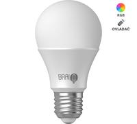 Lampadina LED intelligente BrainLight, attacco E27, 8,5 W, con controller, dimmerabile