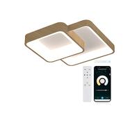 KSIX Phenomena - Plafoniera LED da soffitto con Wi-Fi, lampada da soffitto con assistente vocale e app propria, plafoniere da soffitto moderne per la casa, ideale per soggiorno, sala da pranzo, camera