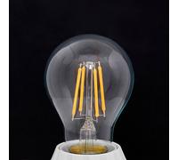 Lampadina LED Lindby, a filamenti, E27, 4 W, trasparente, 2700 K LINDBY