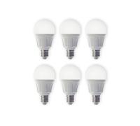 Lampadina LED Lindby, set di 6, E27, 8,5 W, opaca, 3.000 K LINDBY