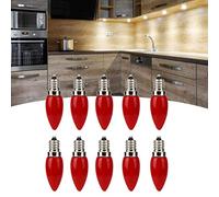 Lampadina LED Mini candeliere rossa E12 Base per candelieri Standard internazionale 10Pz 1,5W AC 230V