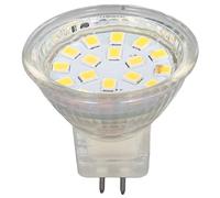 Lampadina LED MR11 da 4 pezzi, lampadina spot da 3W 300LM, illuminazione paesaggistica con base a doppio pin con 18 LED, prestazioni stabili per soggiorno, camera da letto, ed (Bianco caldo)