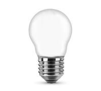 Lampadina Led Opaca a Filamento E27 G45 a sfera 4W Bianco caldo 2700K Novaline