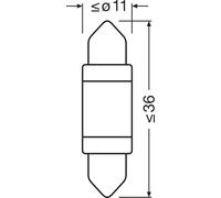 OSRAM LEDriving SL - C5W 36mm Principalmente per applicazioni targa/interni - CONFEZIONE DA 1 - Bianco freddo