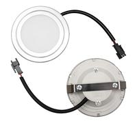 Lampadina LED per cappa aspirante, 12 V, 2 pezzi faretti LED da incasso | Modulo Illuminazione Cappa Ø6,8 cm, 1,5 W, 6500 K, connettore a 2 pin, anti-inversione, cavo 12,5 cm, luce bianca fredda