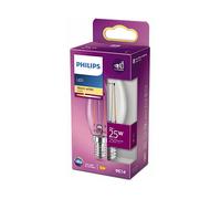 Philips Lampadina candela trasparente a filamento 25 W B35 E14