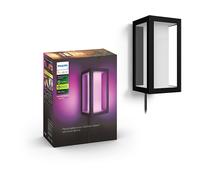 Philips Hue White&ColorAmbiance Impress, Lampada da Parete Smart da Esterno, 16 Milioni di Colori, Low Volt, Nero