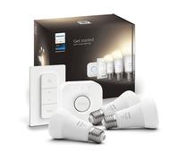 PHILIPS HUE STARTER KIT WHITE 3 LAMPADINE LED E27 9,5W + DIMMER SWITCH + BRIDGE