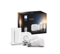 Philips Hue White ambiance Starter Kit Bridge + 2 Lampadine Smart E27 75W + Dimmer Switch