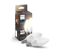 Philips Hue LED Lampada E14 Set di 2 5,5W 470lm Bianco