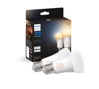 Philips Hue White Ambiance Lampadina LED Smart, Bluetooh, Attacco E27, 6W, Dimmerabili, Luce Bianca da Calda a Fredda, Bianco, confezione da 2