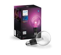 Philips Hue Lightguide G95, Lampadina smart LED globo, Small | Luce bianca e colorata, 530 lm, Smart Home, Vetro soffiato a mano, Compatibile con bluetooth, Controllo vocale