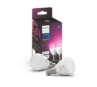Philips Hue White and Color ambiance Sferetta - lampadina connessa E14 - (confezione da 2)
