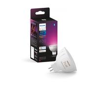 Philips Hue Lampadine smart - Lampadina LED intelligente GU5.3, MR16, 6,3 W, dimmerabile, luce bianca e colorata 929003575301