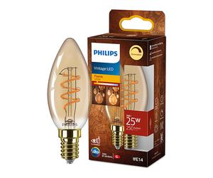 LAMPADINA LED PHILIPS Lampadina Candela,3W, 2200K, E14