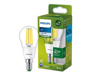 LAMPADINA LED PHILIPS Lampadina candela trasparente a filamento P45,2W, 4000K, E14
