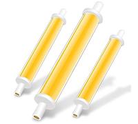 Lampadina LED R7S 118mm 30W Bianco Caldo 3000LM, R7S LED COB equivalente J118 300W Lampadina Alogena, Non Dimmerabile, Angolo del Fascio 360°, Senza Sfarfallio,Natural White 3pcs,118mm 30w