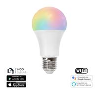 lampadina smart led a60 e27 9w wifi rgb+cct 2700k-6500k 806 lumen d60h118mm compatibile con alexa e google assistant
