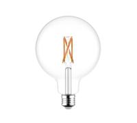Lampadina LED SMART WI-FI Globo G125 Trasparente a filamento 6.5W E27 Dimmerabile