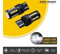 Lampadina LED SMD 7440 W21/W 7443 580 Per Luce Diurna Canbus Bianca Per VW Caddy