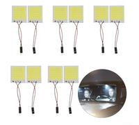 Lampadina LED T10 48 per smd Bianca per Interni Auto Lampadina | 48 chip per smd ad alta per luminosità, luce bianca 6500K, ideale per interni auto, durata superiore