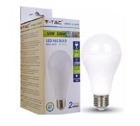 LAMPADINA LED V-TAC 15W E27 A65 6400K TERMOPLASTICA VT-2015 - 4455 BIANCO FREDDO