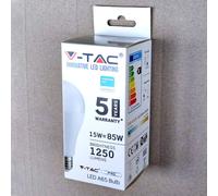 Lampadina LED V-Tac 15W E27 A65 6400K VT-215 - SKU 161 - bianco freddo - 10pz