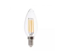 V-TAC Lampadina LED E14 6W 130LM/W Candela Filamento 3000K