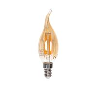 Lampadina Led Vintage a Filamento E14 CL35 a colpo di vento 4W Bianco caldo 2200K Aigostar