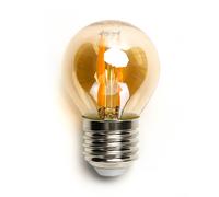 Lampadina Led Vintage a Filamento E27 G45 a sfera 4W Bianco caldo 2200K Aigostar