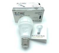 Lampadina led WI-FI 9W E27 Bulb A60 RGB+W Dimmerabile V-TAC SMART VT-5010